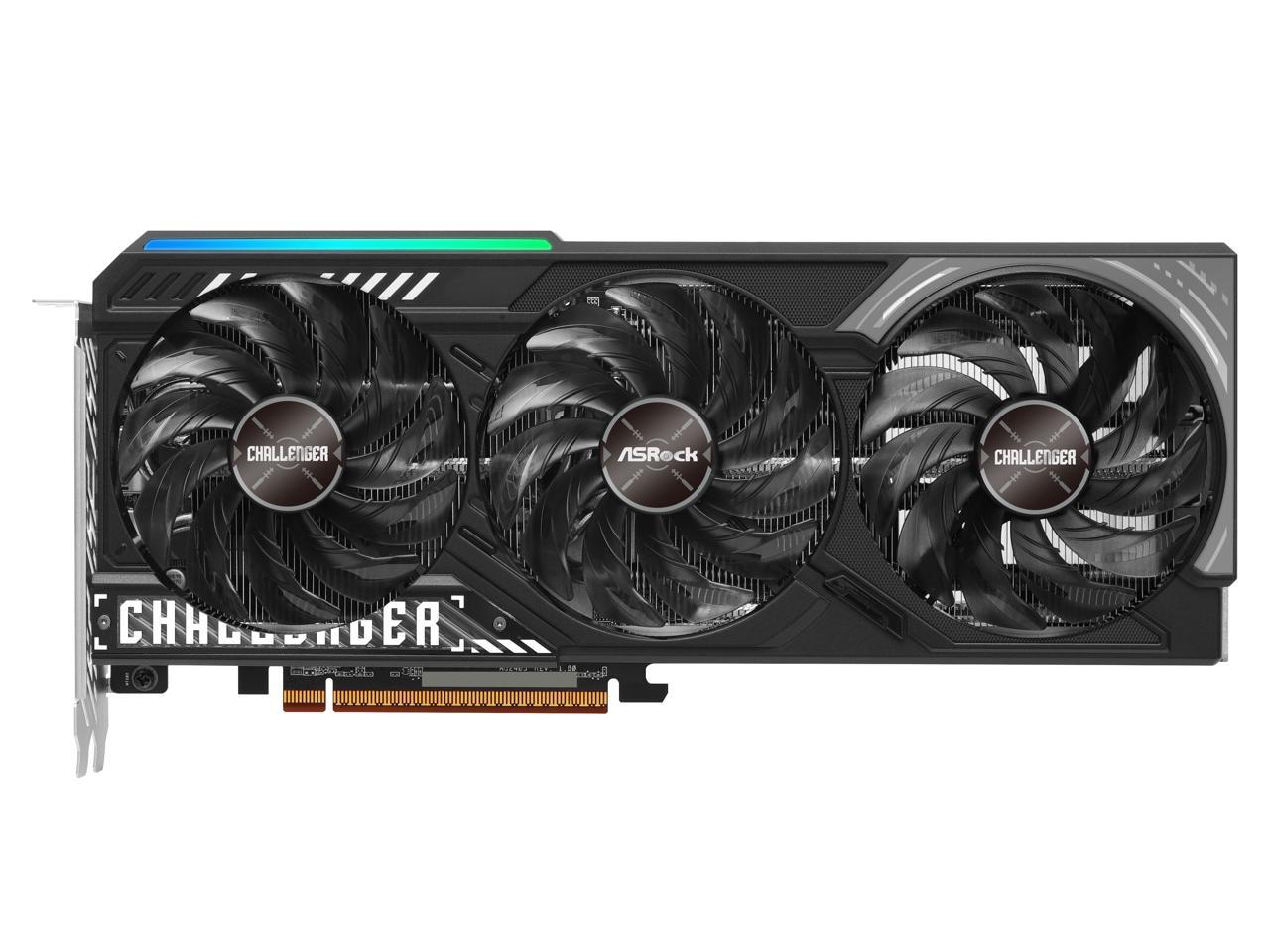 Rx 9070 16Gb - Kartu Grafis ASRock Challenger Radeon RX