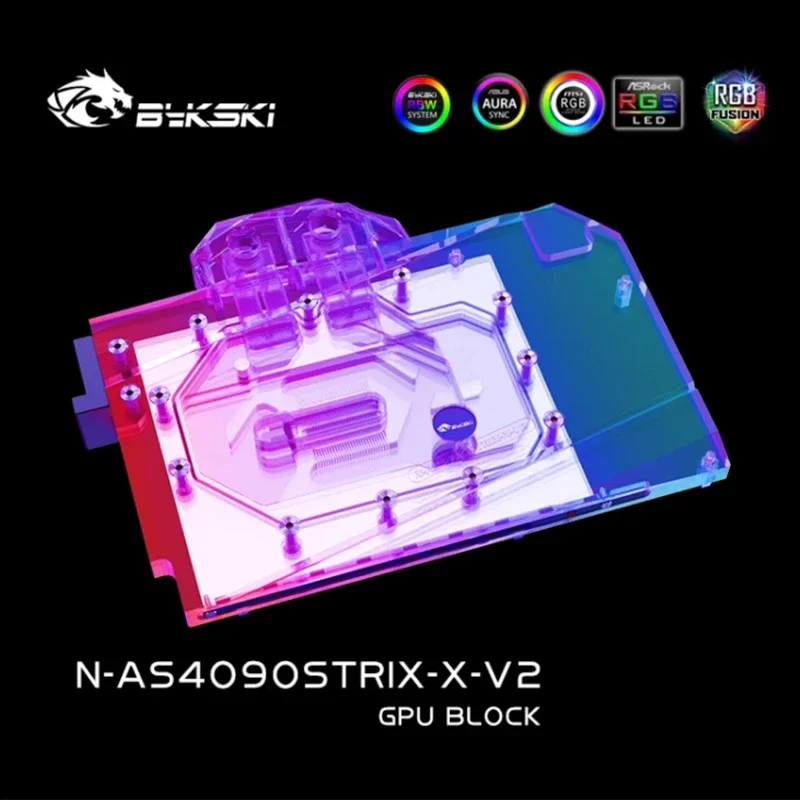 Rtx 4090 Water Block - Blok GPU Bykski untuk Kartu Grafis
