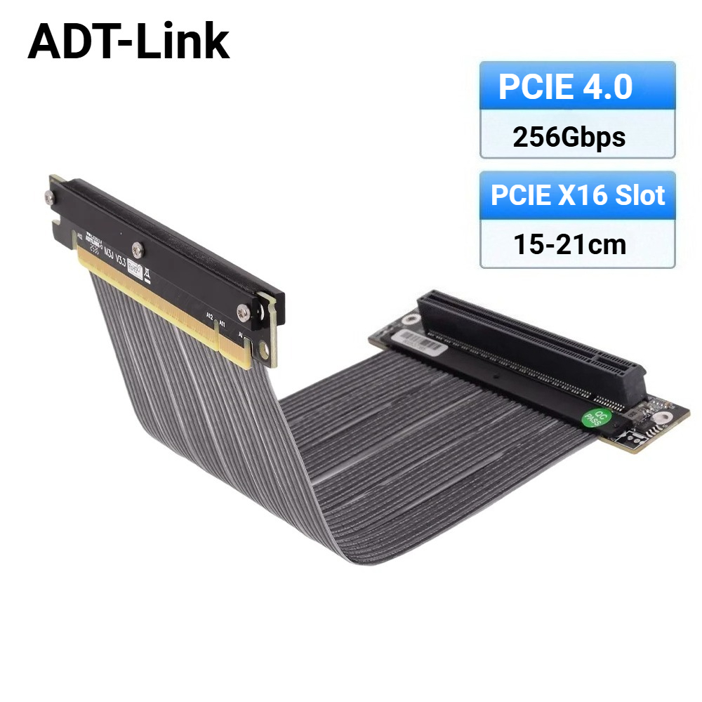 ADT-Link 2025 Kabel Ekstensi G - Itx Gpu Riser Pcie 4.0 16X ulasan dan harga