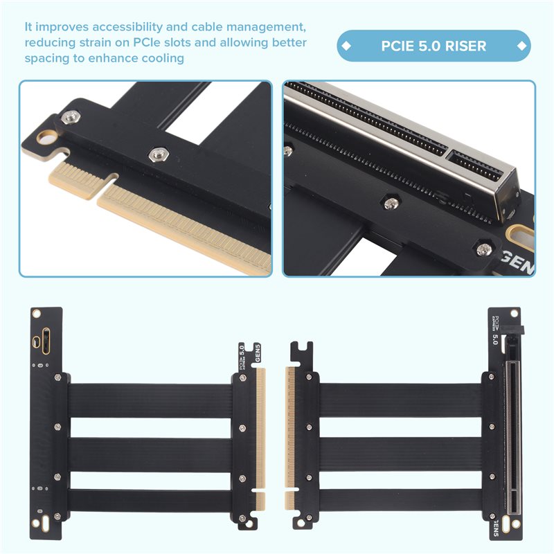 Kabel Ekstensi Riser PCIe 5.0  - Pcie 5.0 Gpu Riser Cable ulasan dan harga